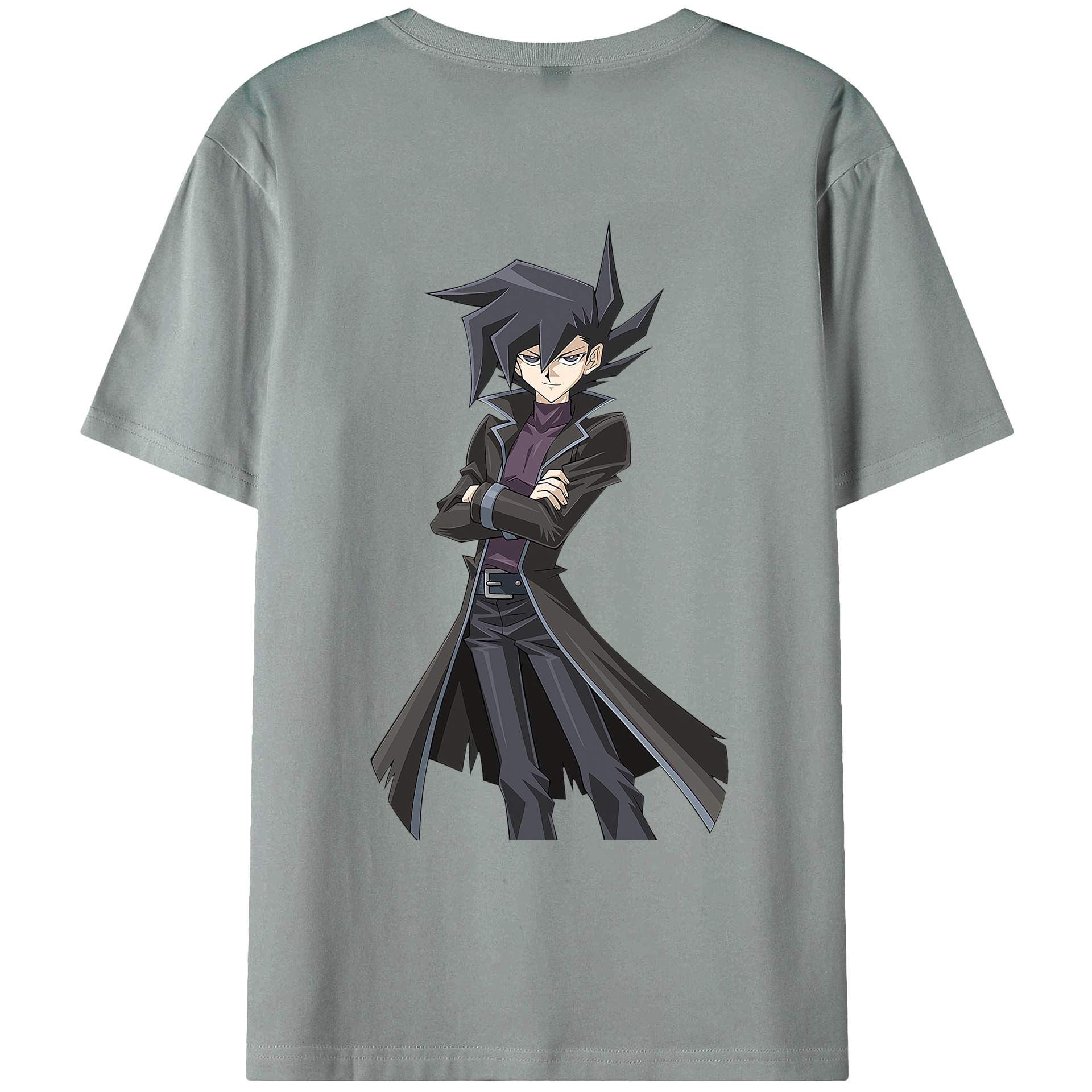 （画像用） 遊☆戯☆王 Yu-Gi-Oh! 綿100％ メンズ半袖Tシャツ（バックプリント） 通気性